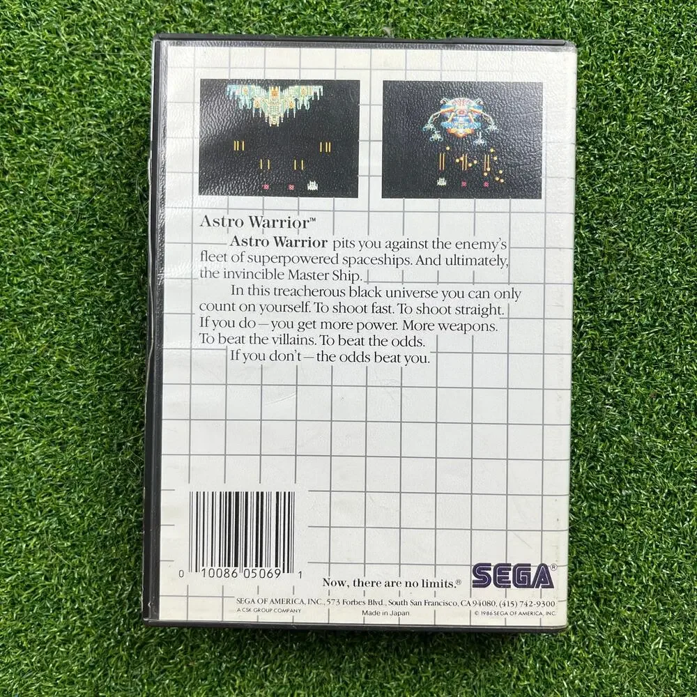 Astro Warrior (Sega Master, 1986) CIB Excellent Condition